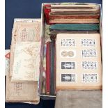 A collection of cigarette cards