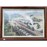 Richardson, Warwick (XX) railway steam locomotive oil painting,