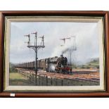 Richardson, Warwick (XX) railway steam locomotive oil painting,