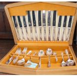 A boxed canteen of EPNS cutlery