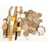 A collection of wristwatches,