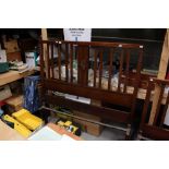 An early 20th Century mahogany double bedstead.