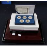 US de luxe case of 12 tribute to America's 24ct gold plated coins, case of 12 Presidential dollar,