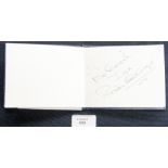 A football autograph album, signatures to include David Seaman, Kevis Francis, Brian Clough,