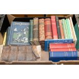 Two boxes of miscellaneous books,