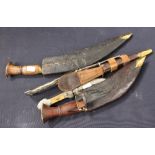 ***WITHDRAWN BY VENDOR***A Far Eastern silvered and inlaid dagger;