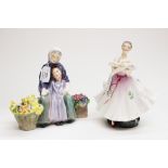 A Royal Doulton figure 'Granny's Heritage' HN 2031; together with 'The Ballerina' HN 2116,