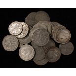 Silver coins, pre 47, 46.