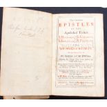 The Genuine Epistles of the Apostolic Fathers, London: Richard Wake 1693 full leather binding,