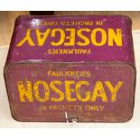 A vintage Faulkners nosegay tin