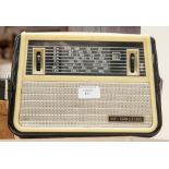 A mid 20th Century Bakelite radio 'Vef-Tranzistors in cream and black