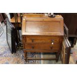 A 1920s oak bureau