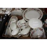 A Wedgwood 'Downland' part dinner set, comprising cups, side plates, saucers, dessert plates,