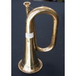 A brass bugle