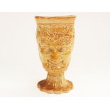 Salt glaze pottery wine mug 'Bacchas' lovely condition