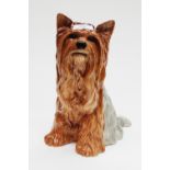 A Beswick 'fireside' Yorkshire Terrier, No. 2377 - designed G. Tongue, No.