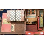 A box of inlaid chess men boxes,