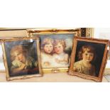 Three 19th Century oil paintings of children (sd) (3)