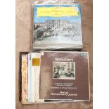 A collection of assorted classical records, Joseph Haydn, The Hungarian Quartet, Beethoven,