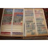 A large collection of stamps in albums, etc in blue plastic box,