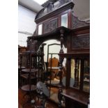 A late Victorian mahogany mirror backed sideboard, circa 1890.