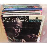 Collection of jazz and pop vinyl LP's including Miles Davis and The Beatles etc