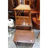 A collection of furniture, comprising pair of Victorian bedroom chairs, a further bedroom chair,