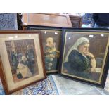 Three Victorian prints, Queen Victoria,