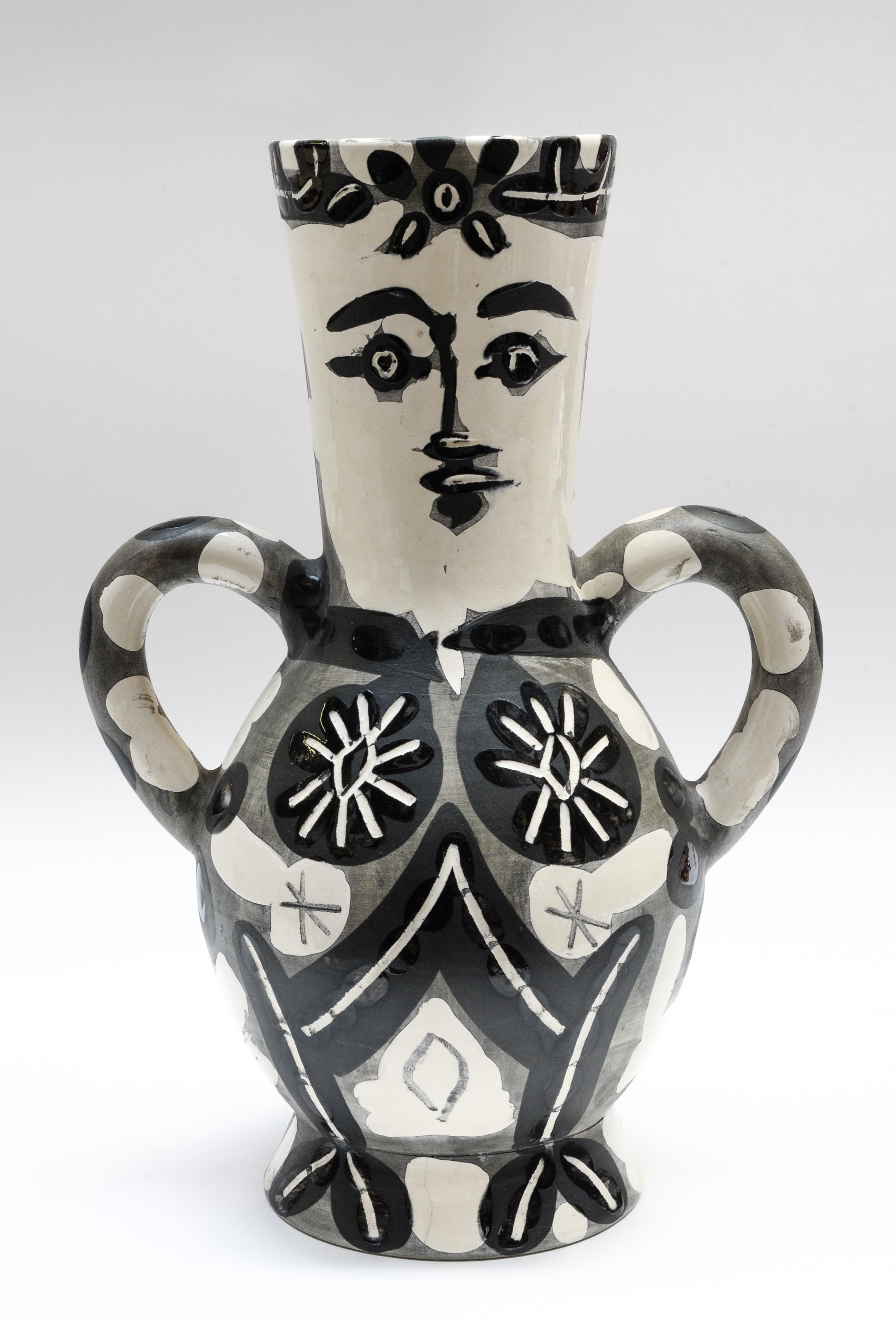 Pablo Picasso (1881-1973), Vase Deux Anses Hautes, 1952, a white earthenware vase, - Image 2 of 5