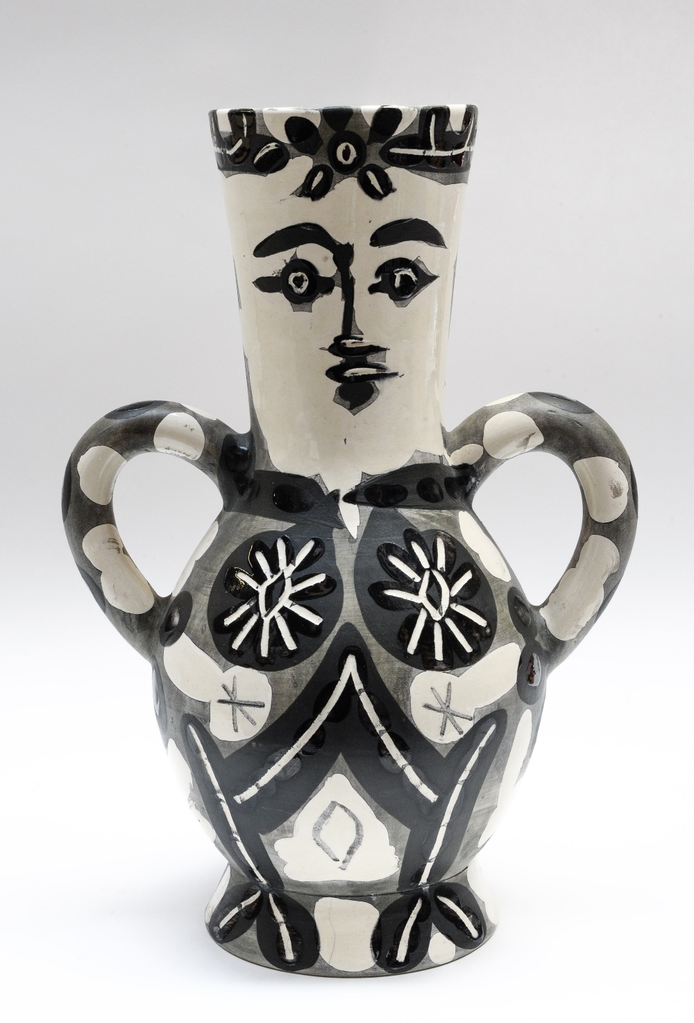 Pablo Picasso (1881-1973), Vase Deux Anses Hautes, 1952, a white earthenware vase, - Image 3 of 5