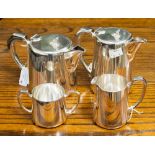A Mappin and Webb plated four piece tea service,
