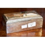 Chester interest, a George V rectangular silver cigar box,