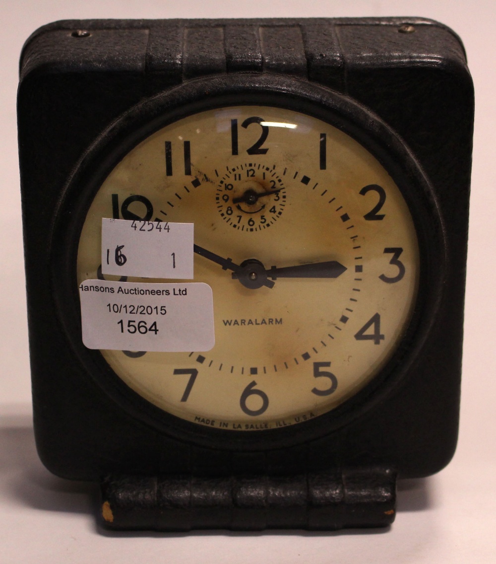 An interesting wall alarm clock, made in La Salle Ill, USA,