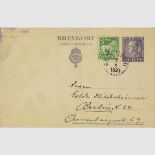 Lagerlöf, Selma (Schriftstellerin und Nobelpreisträgerin). Eigenhändige Postkarte mit