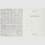 Henze, Hans Werner - - Sammlung von meist signierten Monographien und Programmen. Versch. Formate,