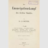 Sozialismus - - Meyer, Rudolph. Der Emancipationskampf des vierten Standes. 2 Tle. in 1 Bd.