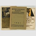 Ausstellungskataloge - - Vierzehn Kataloge der Kunstausstellungen in München. Mit zahlreichen