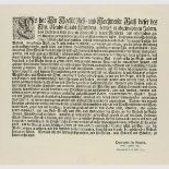 Nürnberg - - 10 Dekrete des Rats der Stadt Nürnberg aus dem 18. Jahrhundert. I. Schmalz - Dekret vom