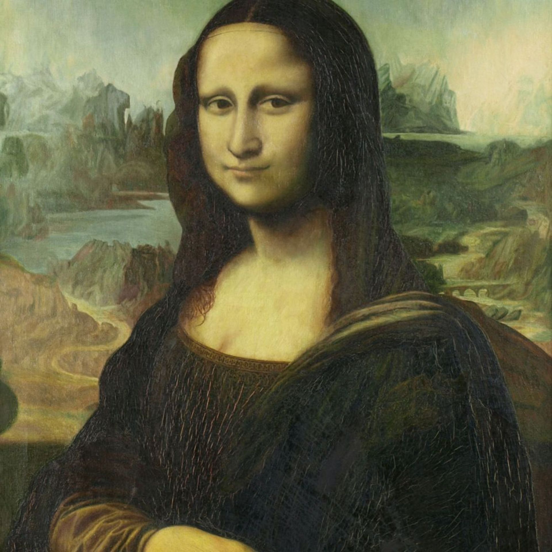 Opening: 50 EUR        Unbekannter Kopist Öl/Lwd., Darstellung der Mona Lisa von Leonardo da