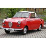 Goggomobil T250 Coupe,  EZ 03.1959, Laufleistung 91.365 km abgelesen, H-Zulassung,10 KW/ 13,6 PS,