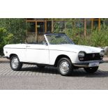 Peugeot 204 Cabriolet,  EZ 04.1975, Laufleistung 98.538 km abgelesen, 40 kW/ 54 PS,