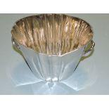 A pair of oval plated 2 handled wine coo