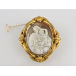 A late 19th century memento mori cameo b