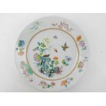 A Chinese famille rose side plate, six c