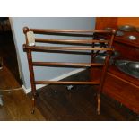 A 19th century French walnut five bar to