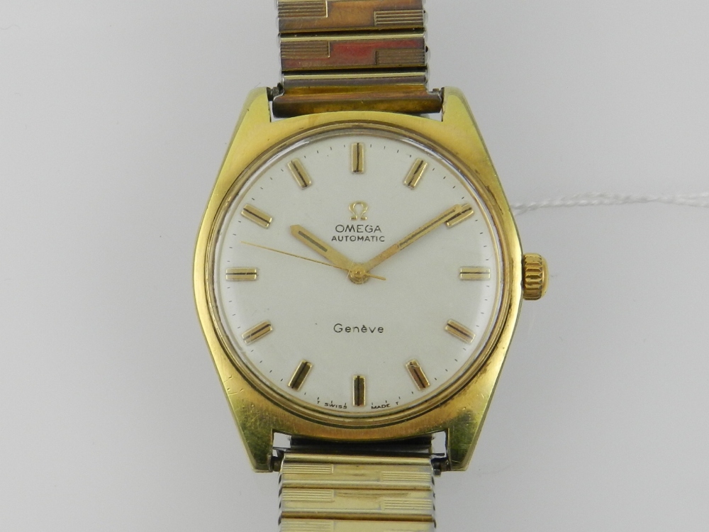 A gentleman's Omega wrist watch, cased i