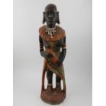 An East-African Maasai tribe carved figu