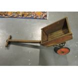 A Triang child's handcart, with red pain