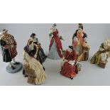 A collection of seven Royal Doulton figu