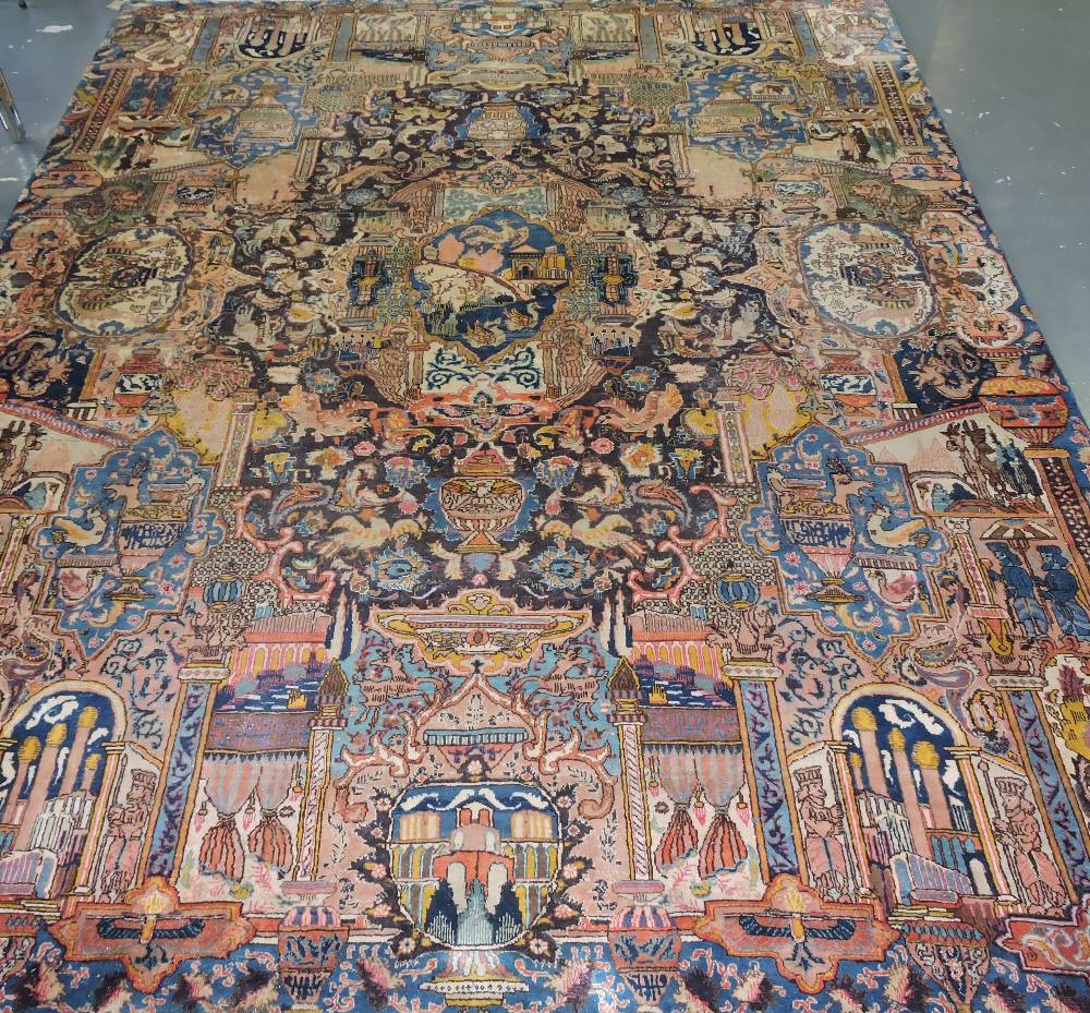 A 20th century Persian carpet, decorated